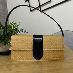Jacquemus Tan and Black Clutch Elegant Wristlet